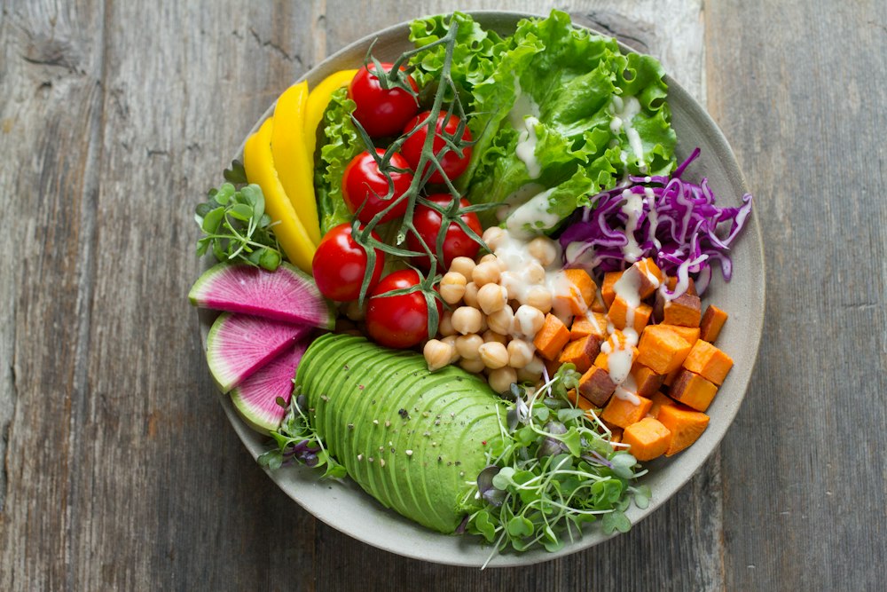 Colorful balanced meal